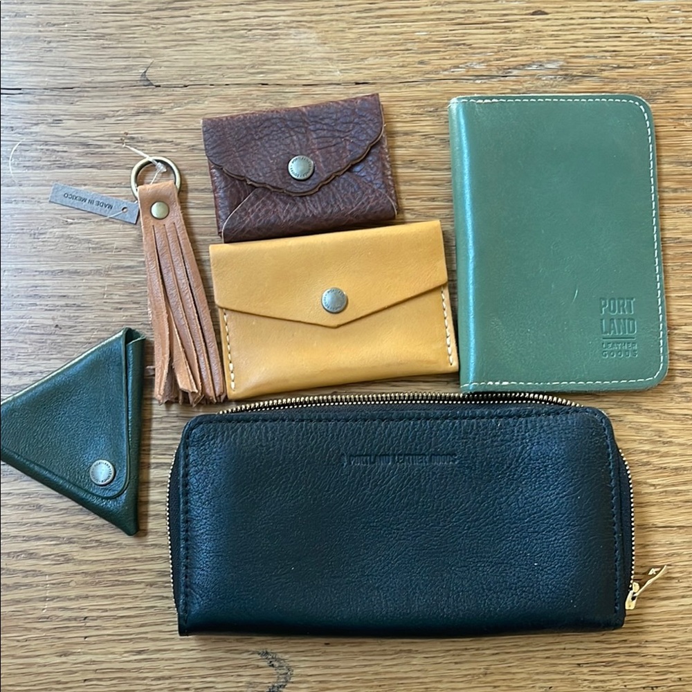 Portland Leather Goods Wallet and Accessories Set Free shipping
